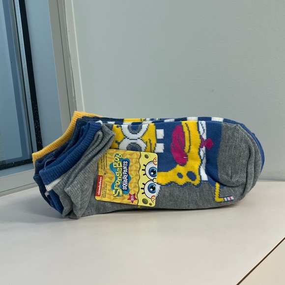 SpongeBob Squarepants Ankle Socks 9-Pack - Picture 2 of 9